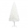 Árbol artificial de Navidad con hojas realistas blanco 210 cm 2