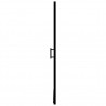 Puerta de ducha de vidrio templado esmerilado negro 91x195 cm 4