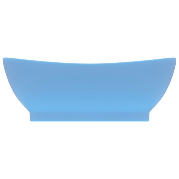 Lavabo lujoso con rebosadero cerámica azul claro 58.5x39 cm M 3