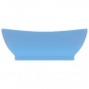 Lavatório luxuoso oval 58.5x39 cm cerâmica azul-claro mate 3