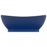 Lavabo lujoso con rebosadero cerámica azul oscuro 58.5x39cm 3