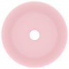 Lavabo de lujo redondo cerámica rosa mate 40x15 cm 3
