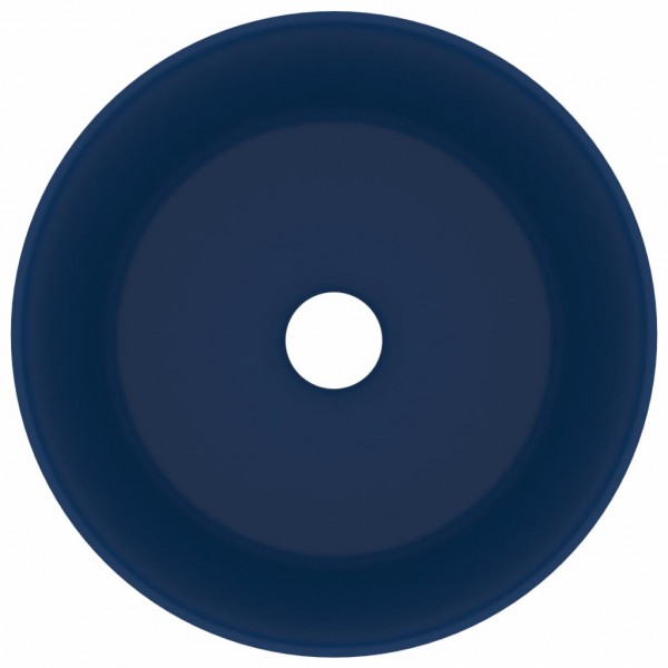 Lavabo de lujo redondo cerámica azul oscuro mate 40x15 cm M 3