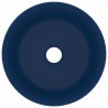 Lavabo de lujo redondo cerámica azul oscuro mate 40x15 cm 3