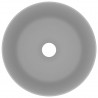 Lavabo de lujo redondo cerámica gris claro mate 40x15 cm 4