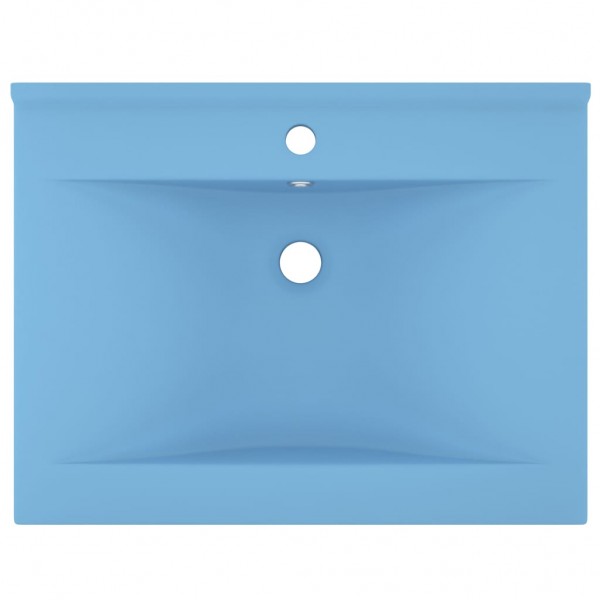 Lavabo de lujo con grifo cerámica 60x46 cm azul claro M 3