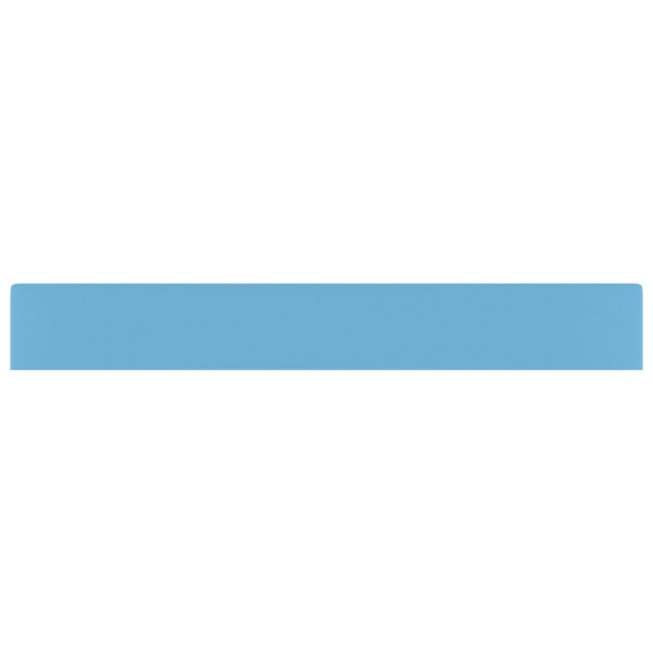 Lavatório c/ orifício torneira 60x46cm cerâmica azul-claro mate M 4