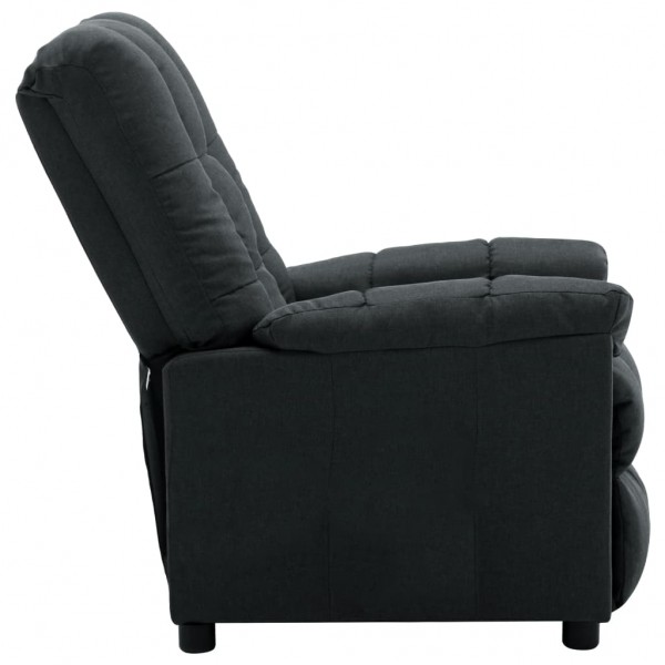 Sillón reclinable de tela gris oscuro M 4