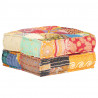 Puf patchwork de tela 60x70x36 cm 5