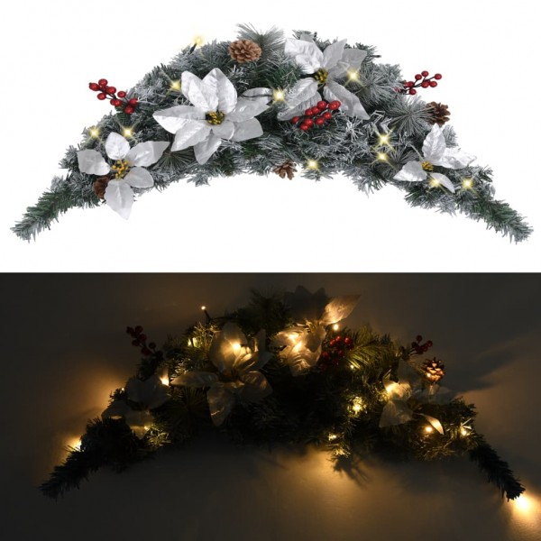 Arco de Navidad con luces LED verde 90 cm PVC M 4