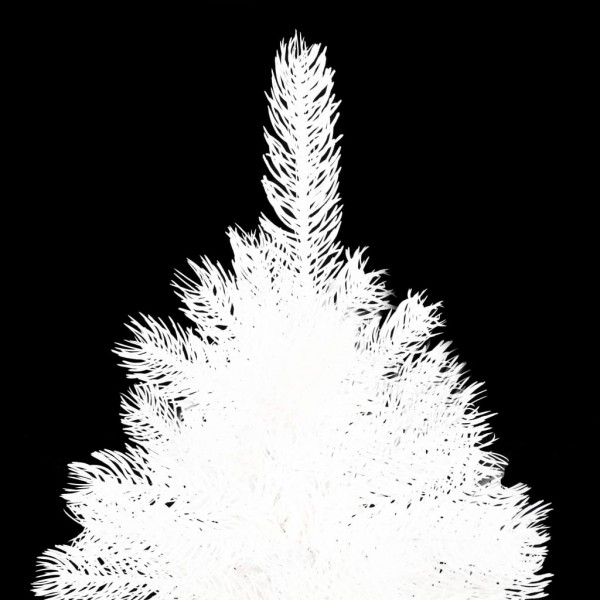 Árbol artificial de Navidad con hojas realistas blanco 240 cm M 3