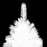 Árbol artificial de Navidad con hojas realistas blanco 240 cm 3