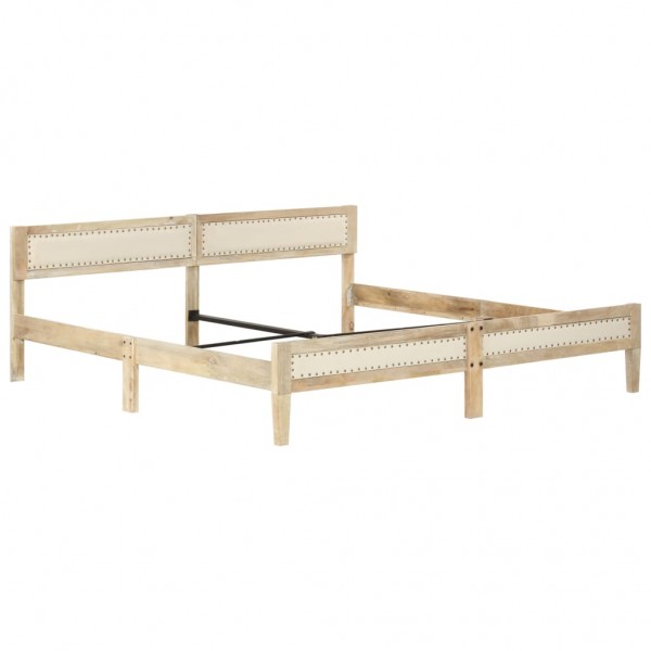 Estructura de cama de madera maciza de mango 200 cm M 2