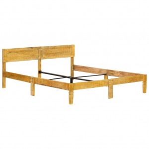 Estructura de cama de madera maciza de mango 180 cm H