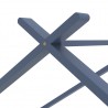 Estrutura de cama para crianças 90x200 cm pinho maciço cinzento 5