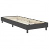 Cama boxspring 80x200 cm tecido cinzento-escuro 4