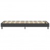 Cama box spring tela gris oscuro 80x200 cm 5
