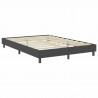 Cama box spring tela gris oscuro 140x200 cm 4