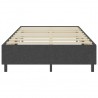 Cama boxspring 120x200 cm tecido cinzento-escuro 5