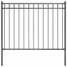 Cerca de jardim 1.7x1.2 m aço preto 1
