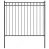 Cerca de jardim 1.7x1.5 m aço preto 1