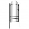 Portão de jardim 1x2.5 m aço preto 2