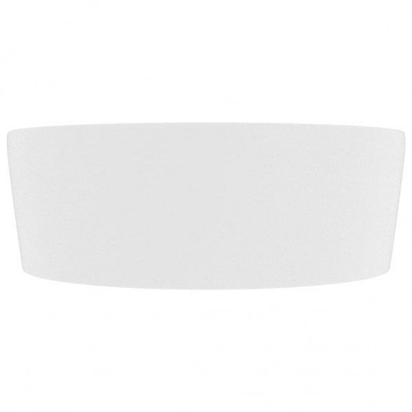 Lavatório com extravasamento 36x13 cm cerâmica branco mate M 4