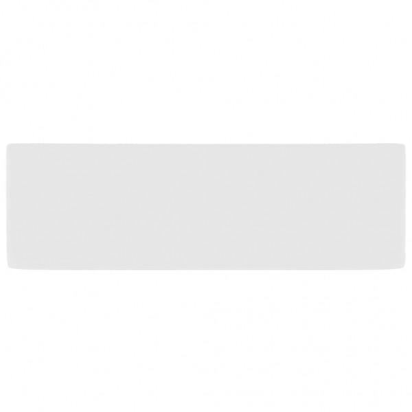 Lavatório luxuoso 41x30x12 cm cerâmica branco mate M 4