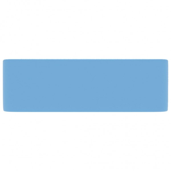 Lavabo de lujo de cerámica azul claro mate 41x30x12 cm M 4