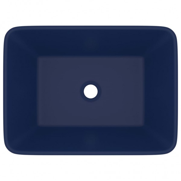 Lavabo de lujo de cerámica azul oscuro mate 41x30x12 cm M 3