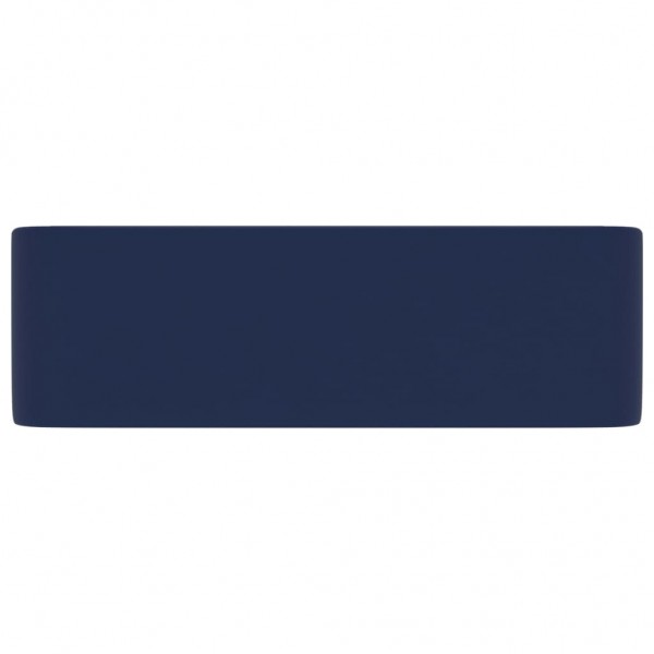 Lavabo de lujo de cerámica azul oscuro mate 41x30x12 cm M 4
