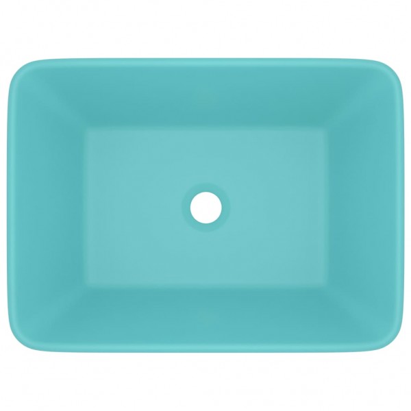 Lavatório luxuoso 41x30x12 cm cerâmica verde-claro mate M 3