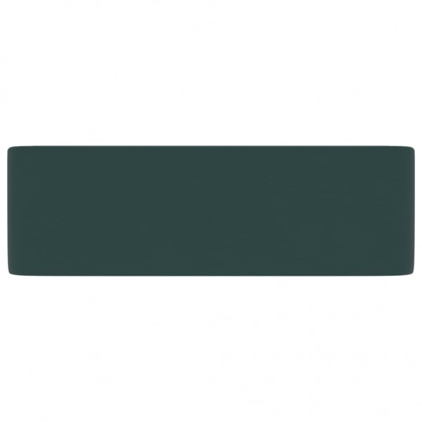 Lavatório luxuoso 41x30x12 cm cerâmica verde-escuro mate M 4