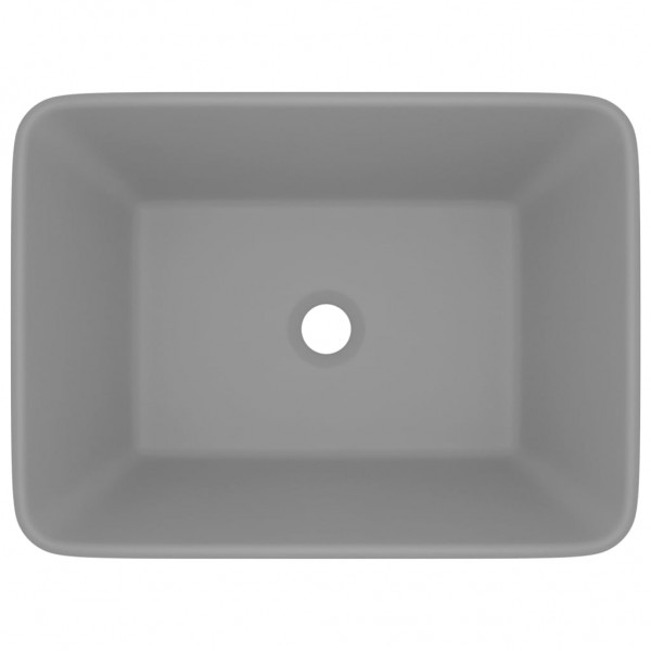 Lavatório luxuoso 41x30x12 cm cerâmica cinzento-claro mate M 3