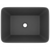Lavabo de lujo cerámica gris oscuro mate 41x30x12 cm 3
