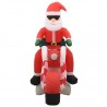 Papá Noel inflable navideño en moto LED IP44 160 cm 4