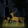 3 pcs iluminação de Natal renas 229 luzes LED 1