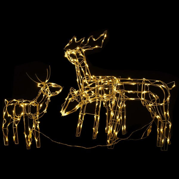 3 pcs iluminação de Natal renas 229 luzes LED M 3
