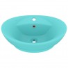 Lavatório luxuoso oval 58.5x39 cm cerâmica verde-claro mate 2