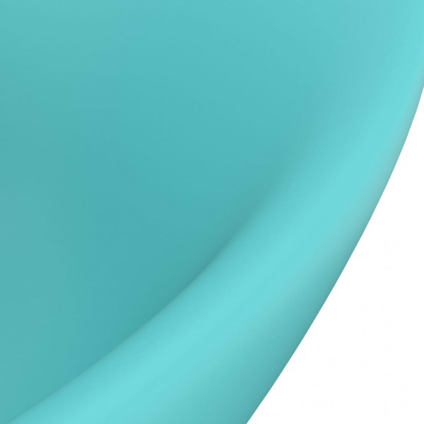 Lavatório luxuoso oval 58.5x39 cm cerâmica verde-claro mate M 5