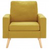 Sillón de tela amarillo 3
