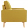 Sillón de tela amarillo 4