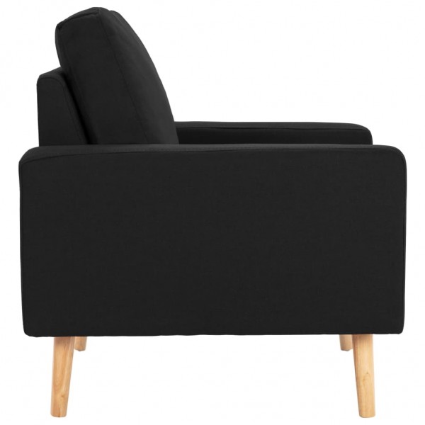 Sillón de tela negro M 4