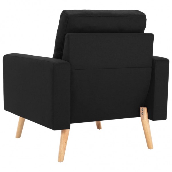 Sillón de tela negro M 5