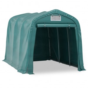 Tenda de garagem em PVC 2.4x3.6 m verde H