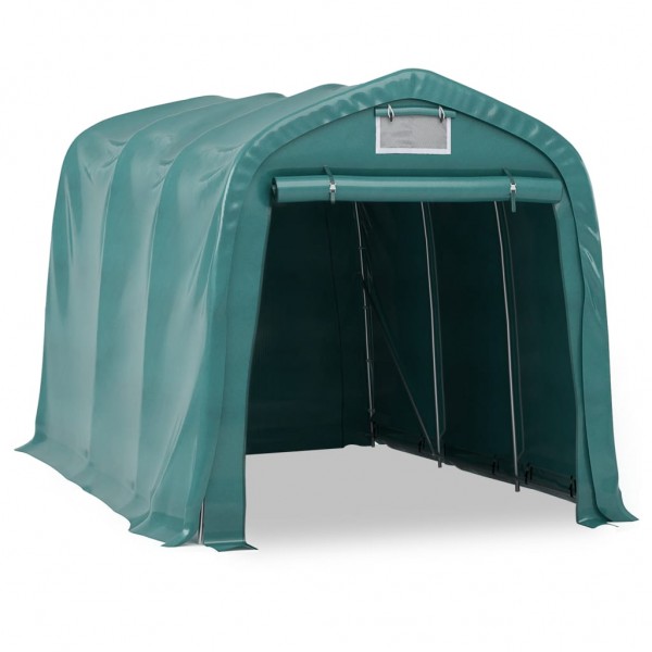 Carpa garaje de almacenamiento PVC verde 2.4x3.6 m M 2