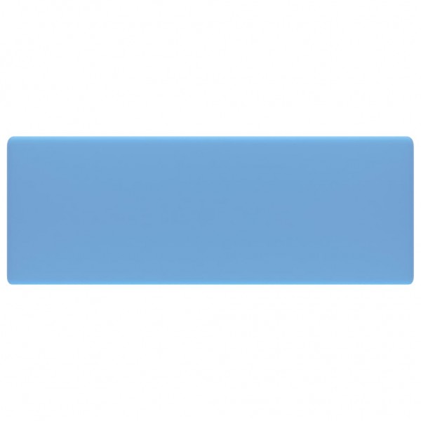 Lavabo cuadrado rebosadero cerámica azul claro mate 41x41 cm M 3