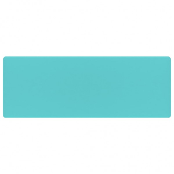 Lavabo cuadrado rebosadero cerámica verde claro mate 41x41 cm M 3