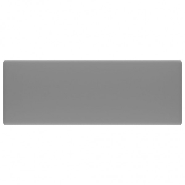 Lavatório luxuoso quadrado 41x41 cm cerâmica cinza-claro mate M 3