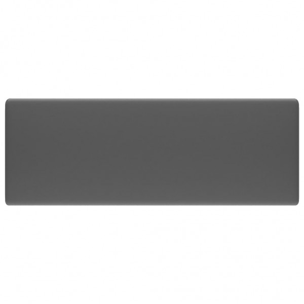 Lavabo lujoso cuadrado rebosadero cerámica gris oscuro 41x41 cm M 3